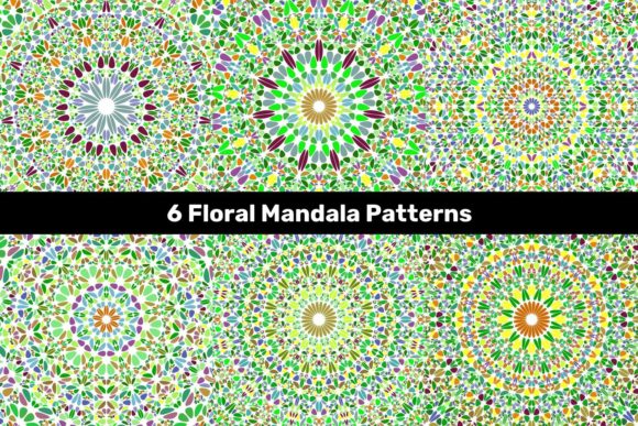 6 Circular Floral Mandala Patterns for Creative Projects