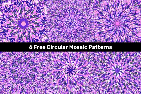 6 Free Circular Mosaic Patterns for Strategic Design Work