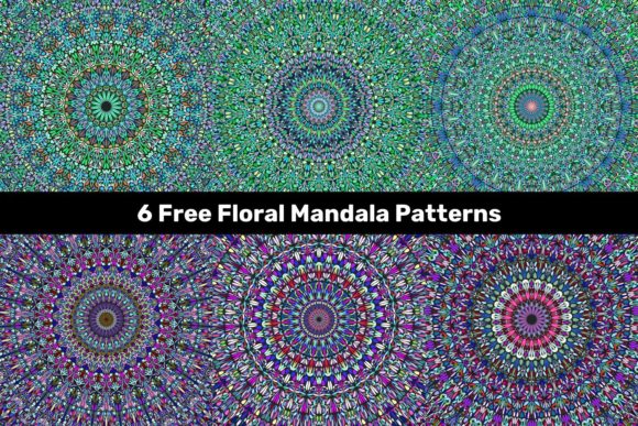 6 Free Floral Mandala Patterns: Elevate Your Creative Projects with High-Quality Vector Graphics