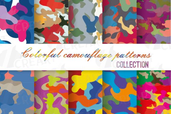 Army Wife Colourful Camouflage Patterns