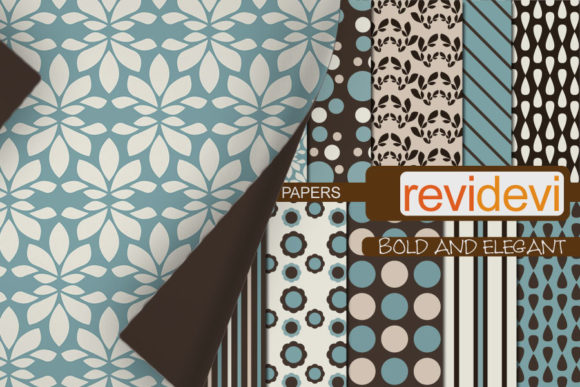 Bold Elegant Patterns: Digital Scrapbook Papers for Creative Projects