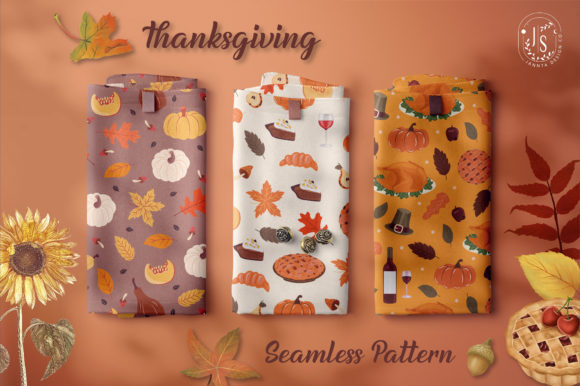 Bring the Warmth of the Season to Your Creative Projects with Thanksgiving Seamless Patterns