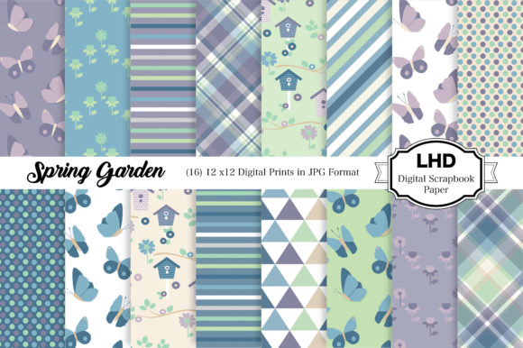 Bringing Spring to Life with Digital Paper Spring Patterns