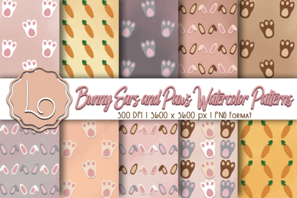 Bunny Ears and Paws Watercolor Patterns: A Practical Guide for Design Projects