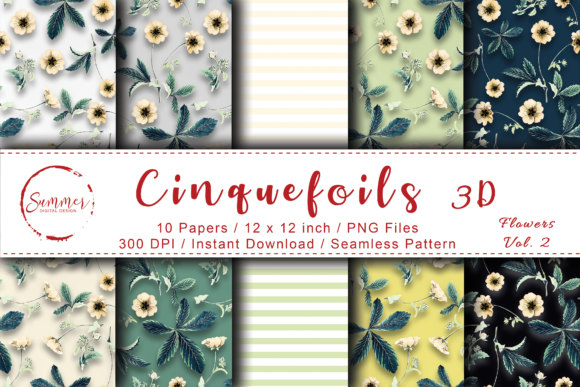 Cinquefoils Seamless Fabric 3D Patterns: A Practical Guide to Evaluating Digital Paper Sets