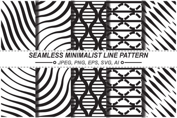 Embracing the Beauty of Minimalist Line Patterns for Design and Print Projects