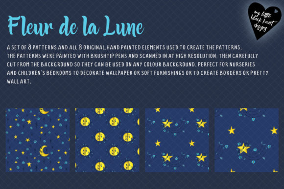 Fleur De La Lune Patterns and Elements