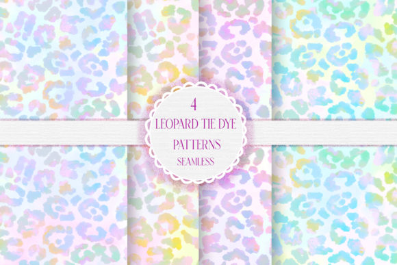 Leopard Print Tie Dye Seamless Patterns for Creatives