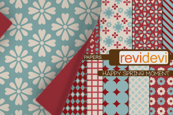 Turquoise Maroon Patterns: A Versatile Digital Paper Pack